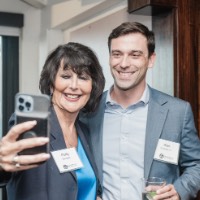 President Mantella takes a selfie with man